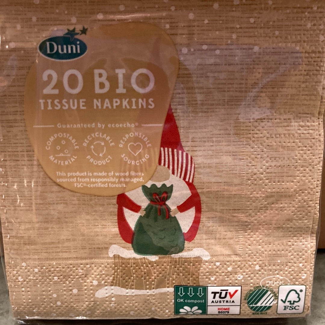 Napkins - Natural Tomte - Cocktail