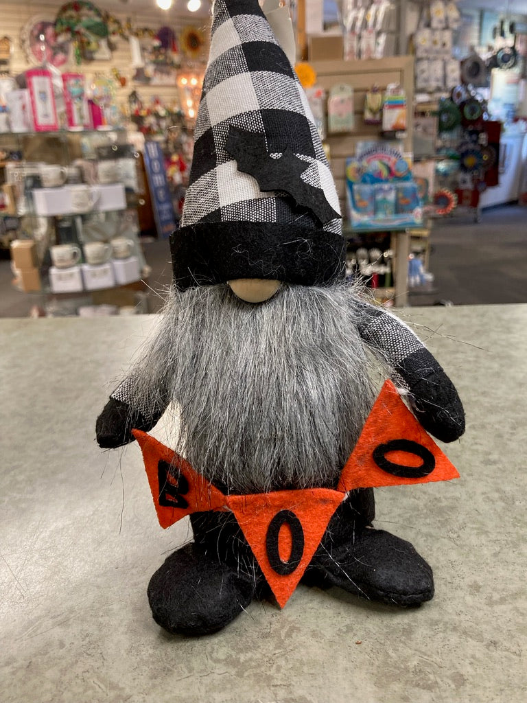 Garden - Gnome - Black Hat & Plaid Hat