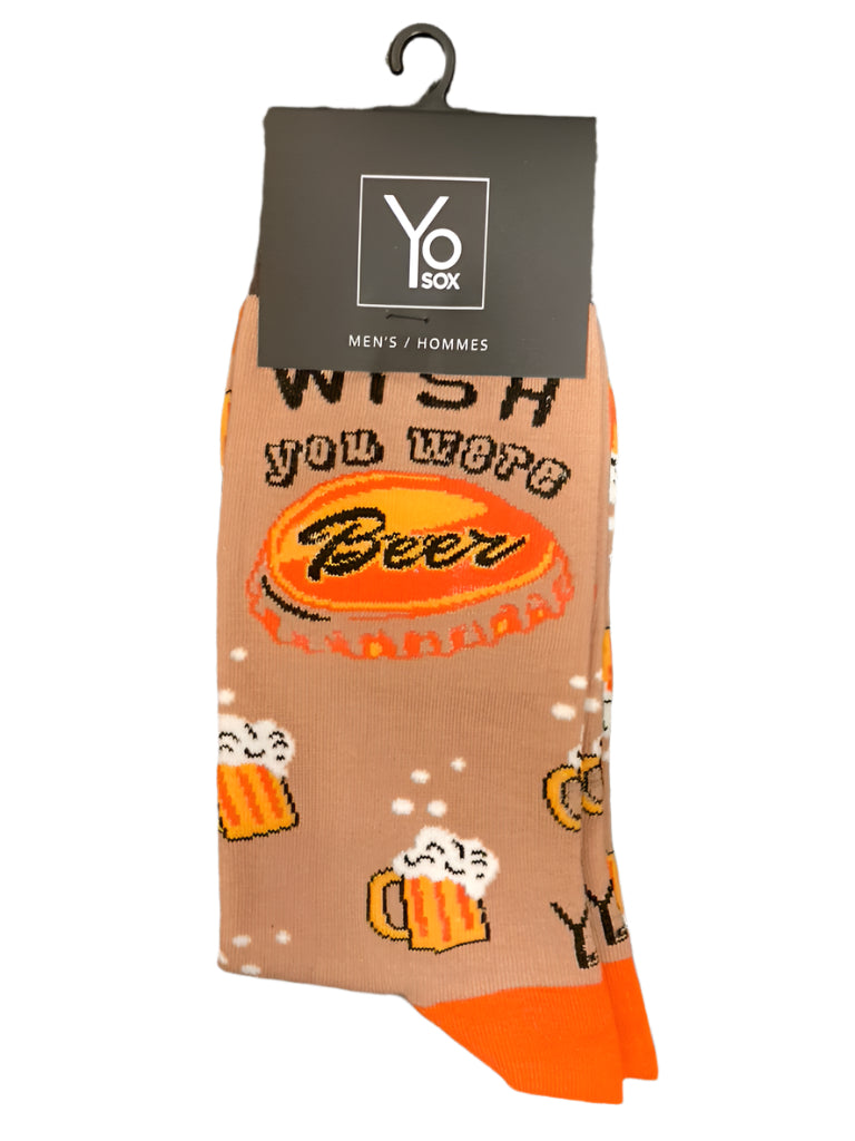 Yo Socks - Men's - Wish You Were Beer