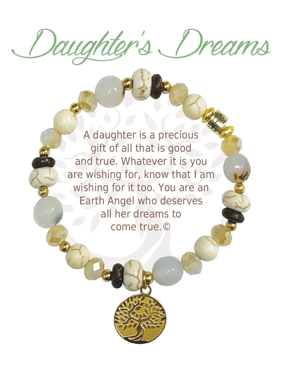 Earth Angel Bracelet - Natural Stone - Daughter's Dreams