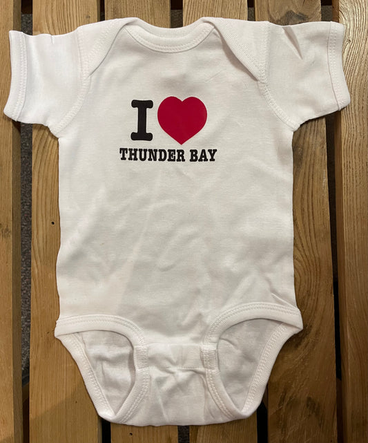 Baby Souvenir Clothing - “I ♥️ Thunder bay” - Creeper