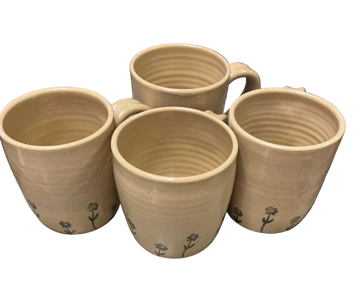 Pottery By P0T's 2G0 - Mugs - Flowers