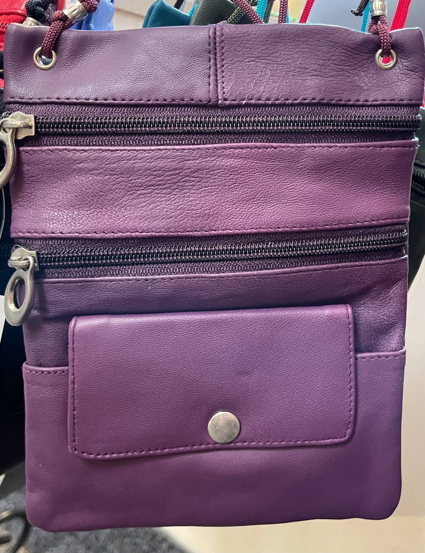 Leather Bag - JBG - Purse - Purple