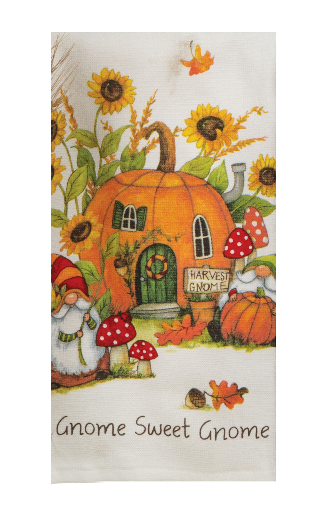 Harvest Gnome Sweet Gnome Dual Purpose Terry Towel
