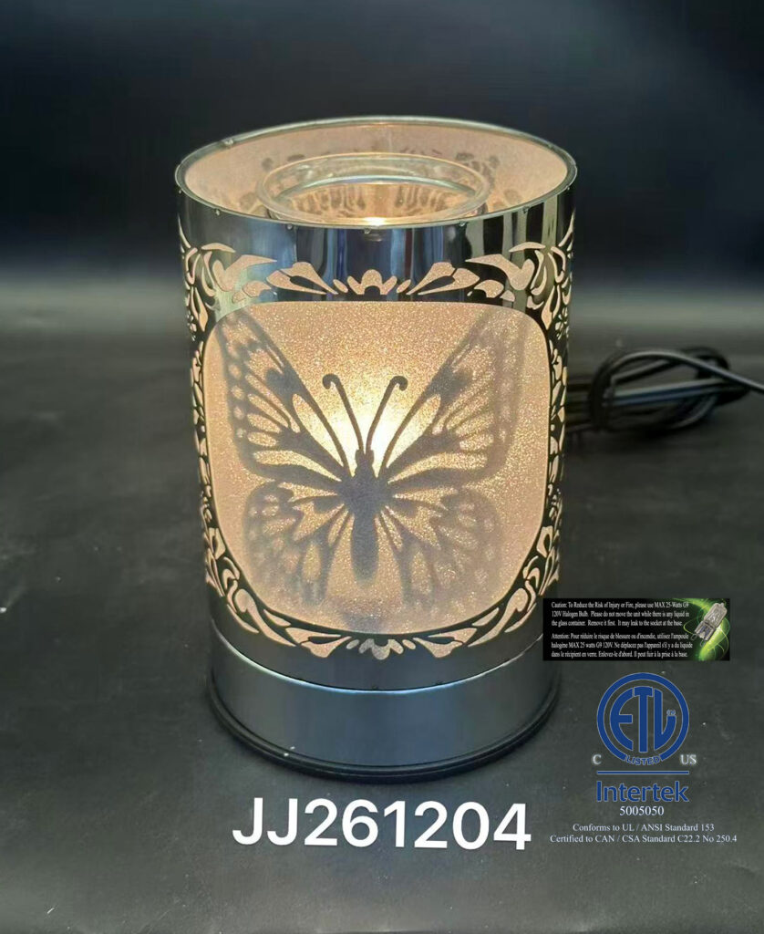 Touch Lamp - Silver Shadow Butterfly