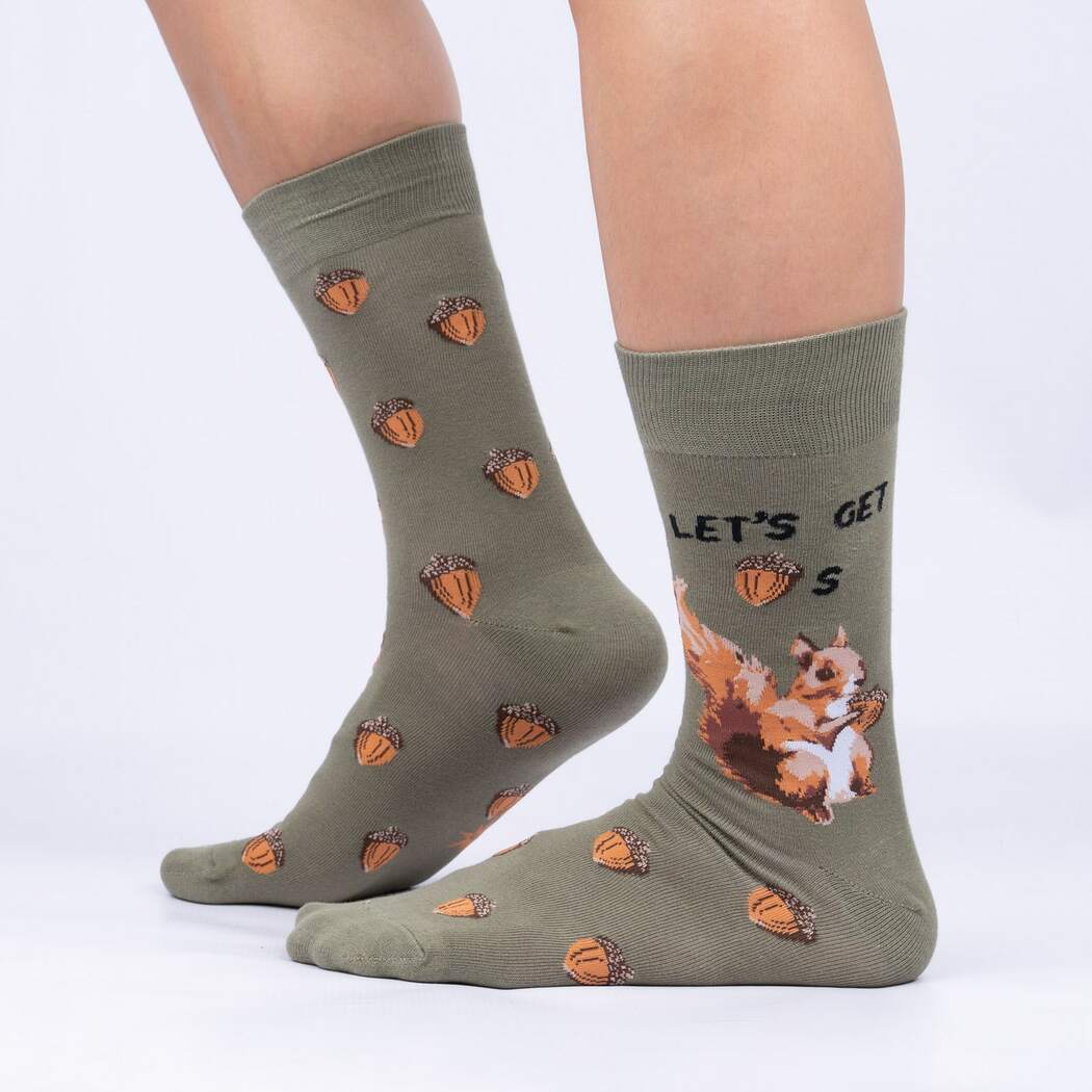 Sock It To Me - Crew Socks - Let's Get Nuts - Men's