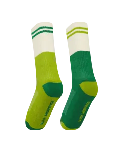 Many Mornings Socks - Green Groove