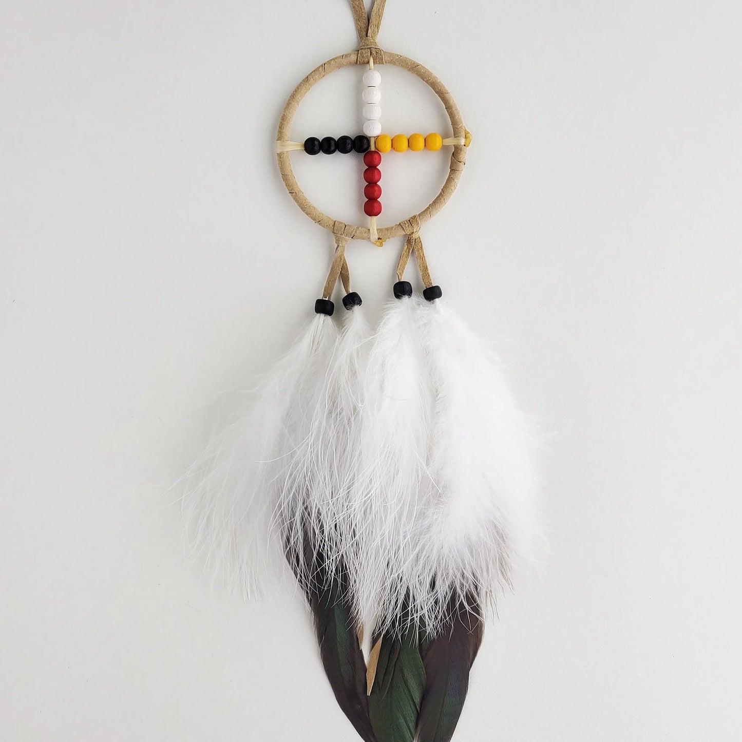 Dream Catcher - Tan Medicine Wheel