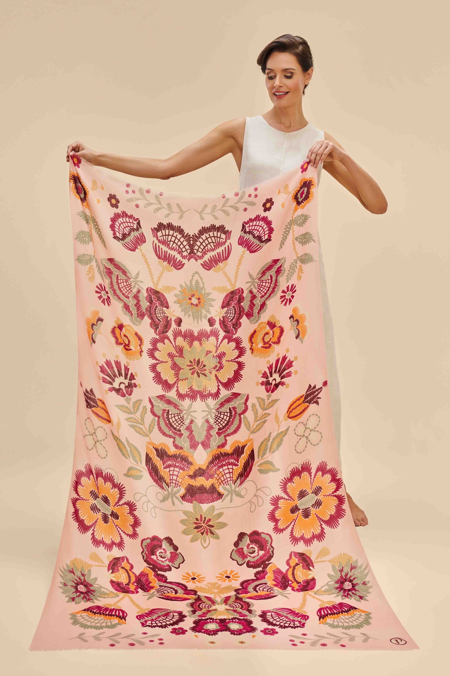 Powder Collection - Print Scarf - Floral Symmetry