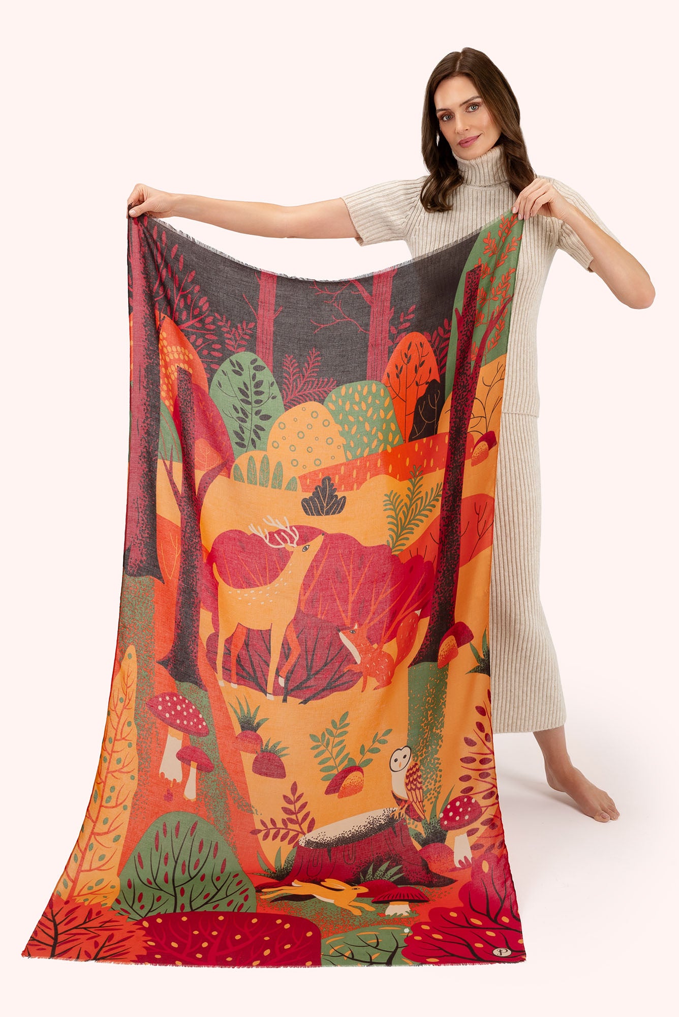 Powder Collection - Scarf - Autumn Forest Friends