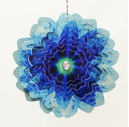 Wind Spinner - Blue Flower