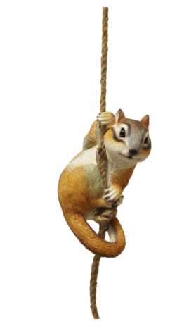 Garden - Hanging Chipmunk on Rope