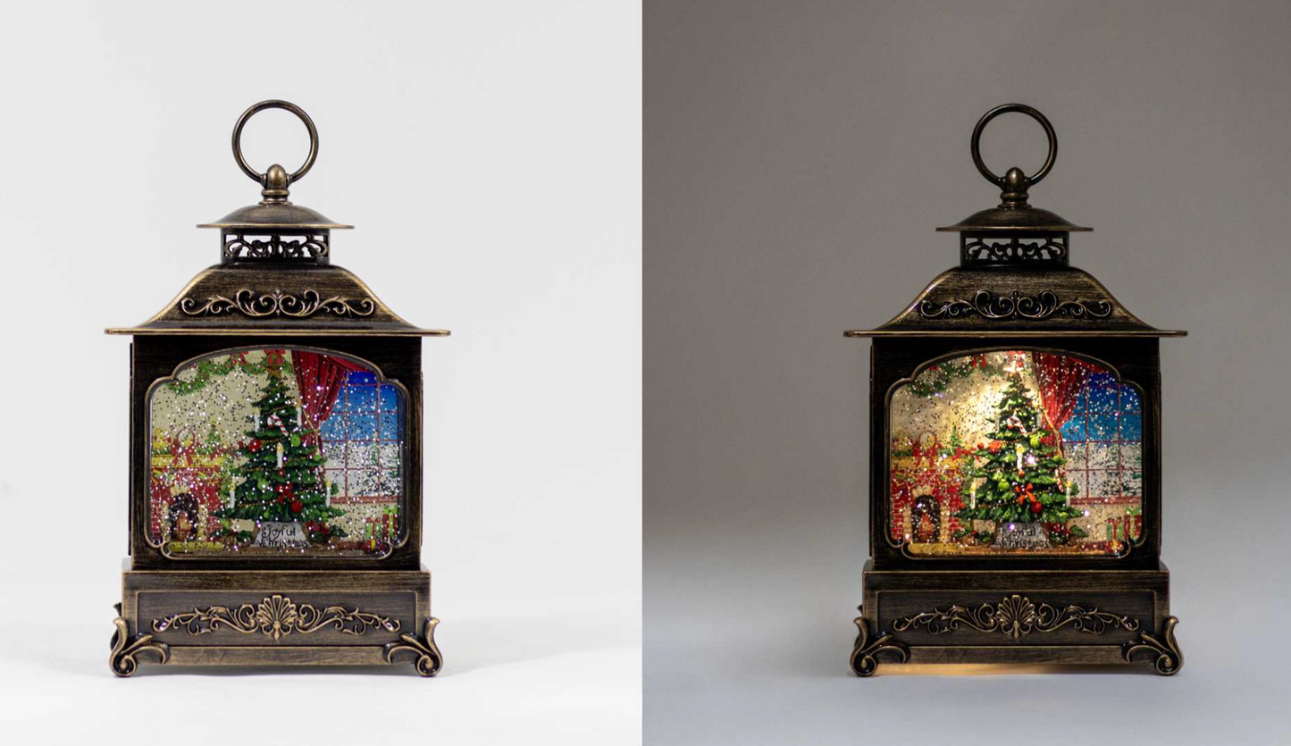 Christmas - Light Up Christmas Scene Lantern