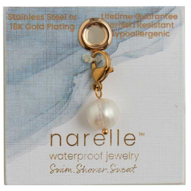 Narelle Jewelery - Pearl Charm - Gold Plated