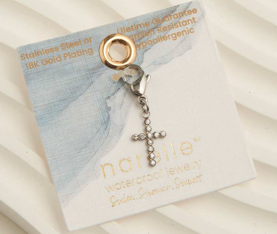 Narelle Jewelery - Pave Cross Charm