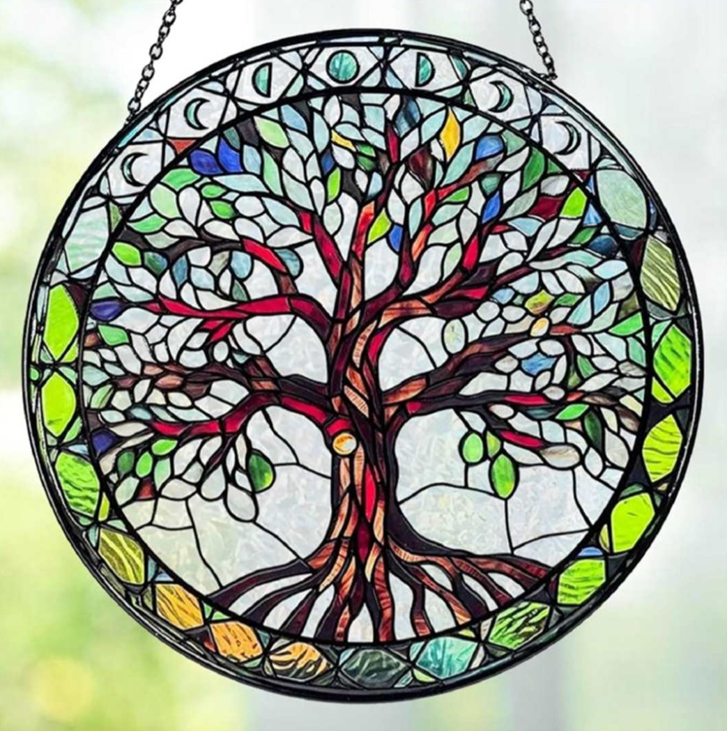 Garden - Stained Glass Sun Catcher - Tree of Life