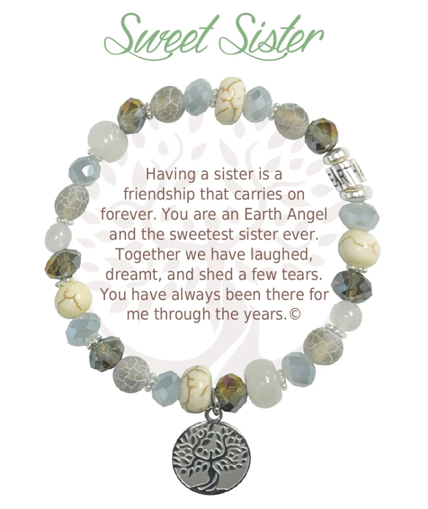 Earth Angel Bracelet - Natural Stone - Sweet Sister