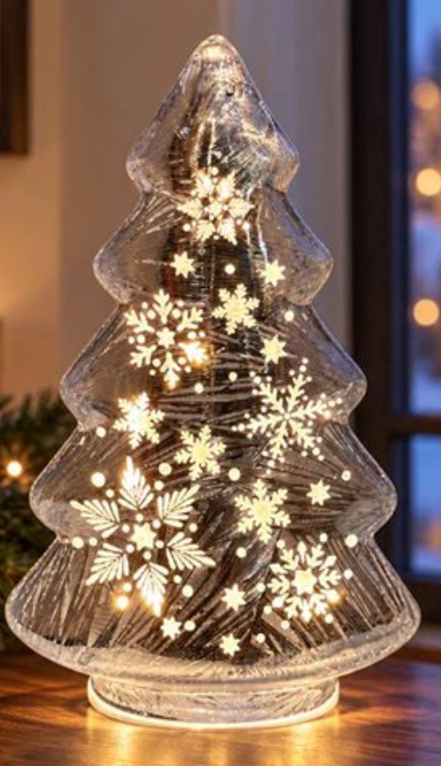 Christmas - Small Silver Tree Light