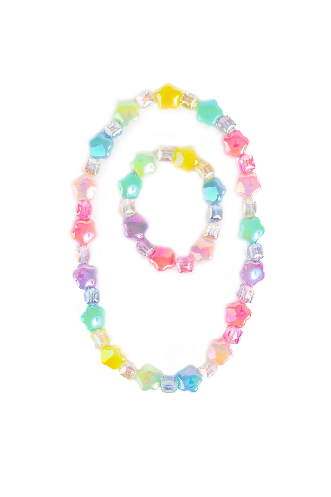 Great Pretenders - Wish Upon a Rainbow Star Necklace & Bracelet Set