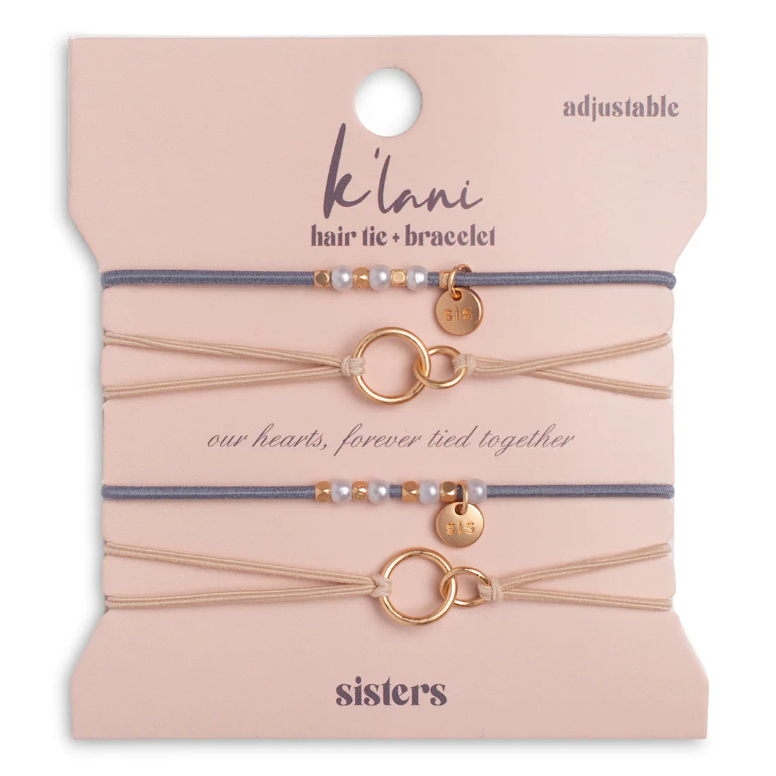 K'Lani Hair Tie & Bracelet - Sisters