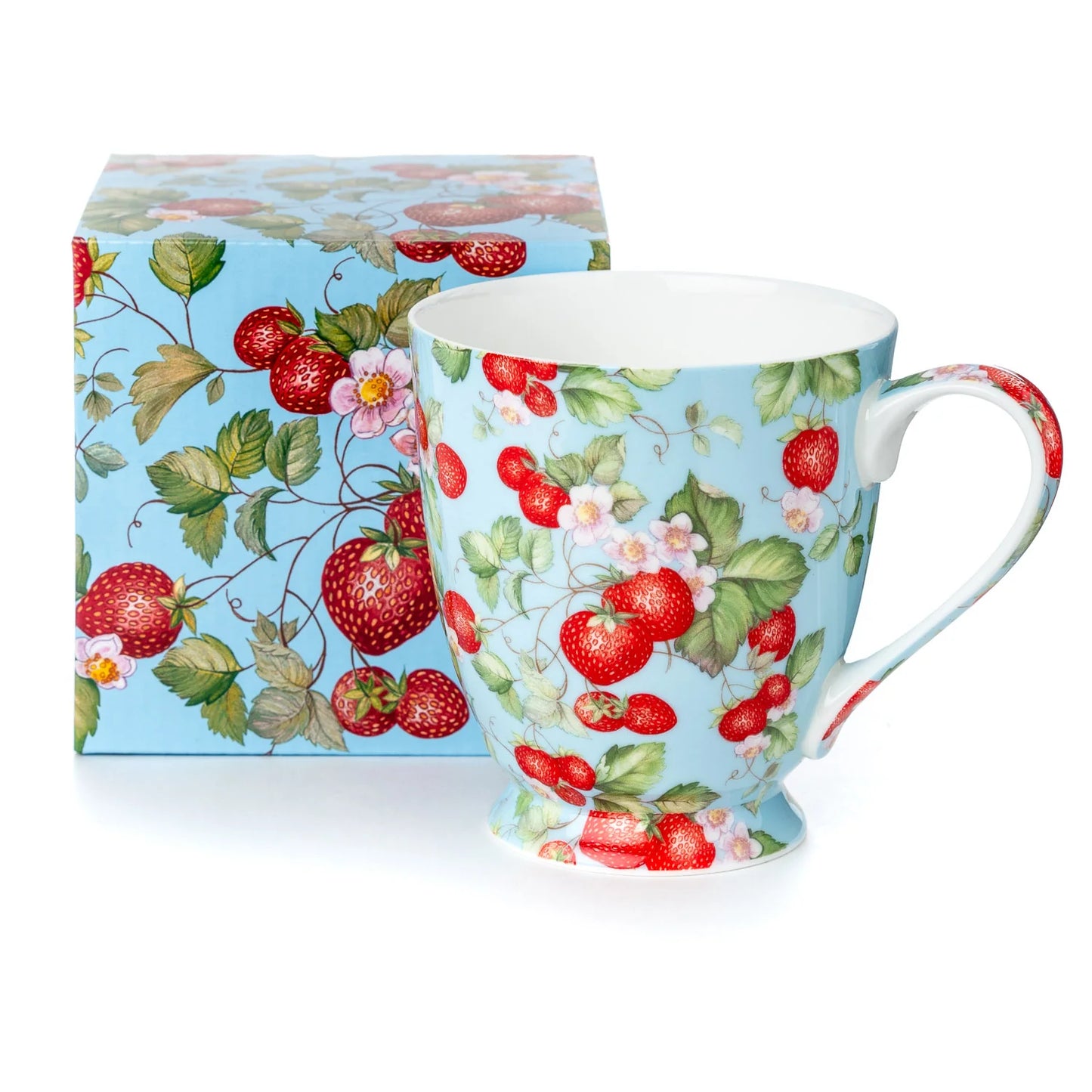 McIntosh China - Mocha Mug - Strawberries Forever