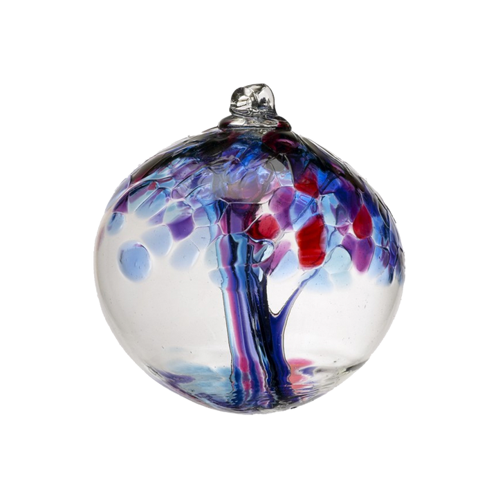 Kitras Art Glass - 6" Ball - Tree of Faith