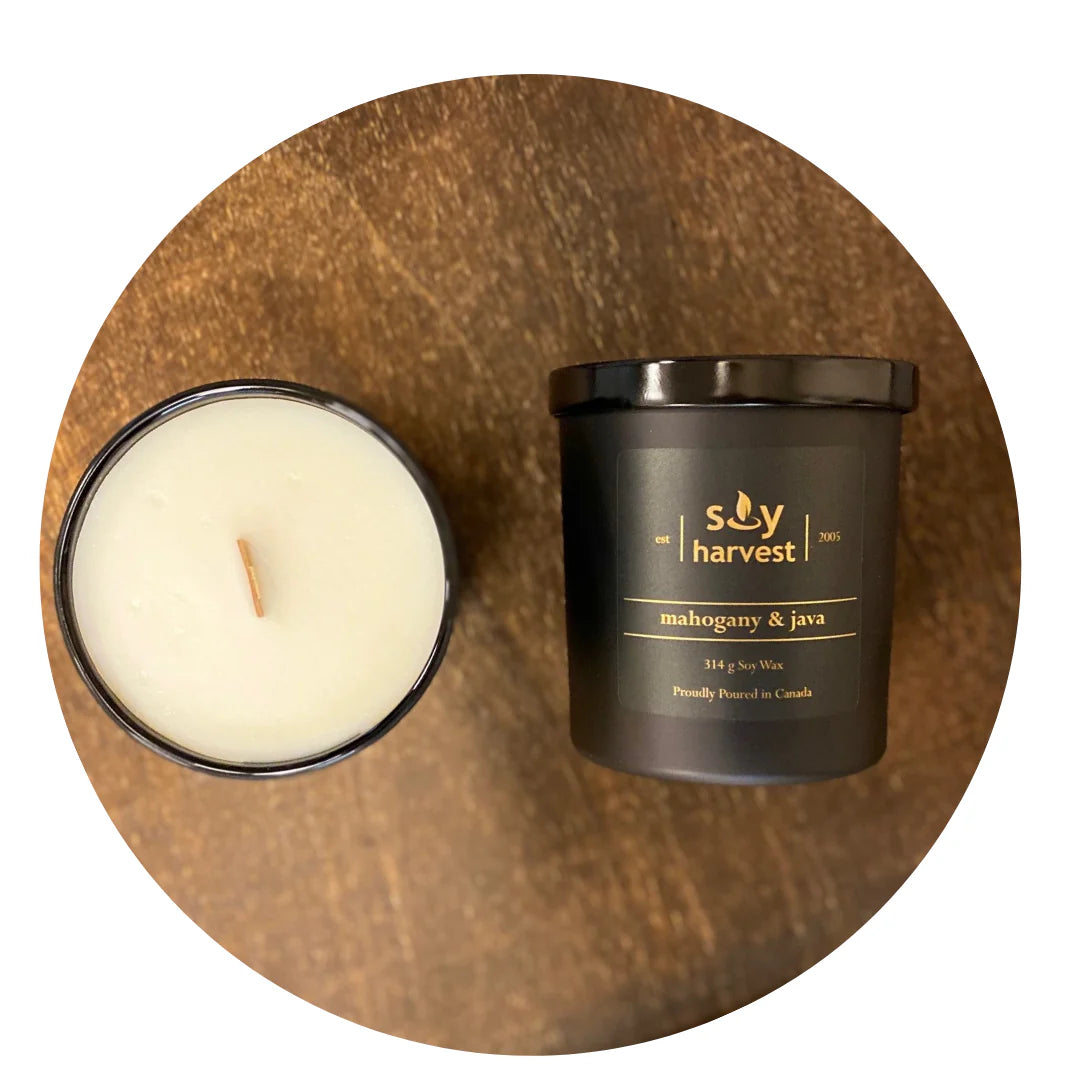 Soy Harvest Candles - Midnight Collection - Mahogany & Java