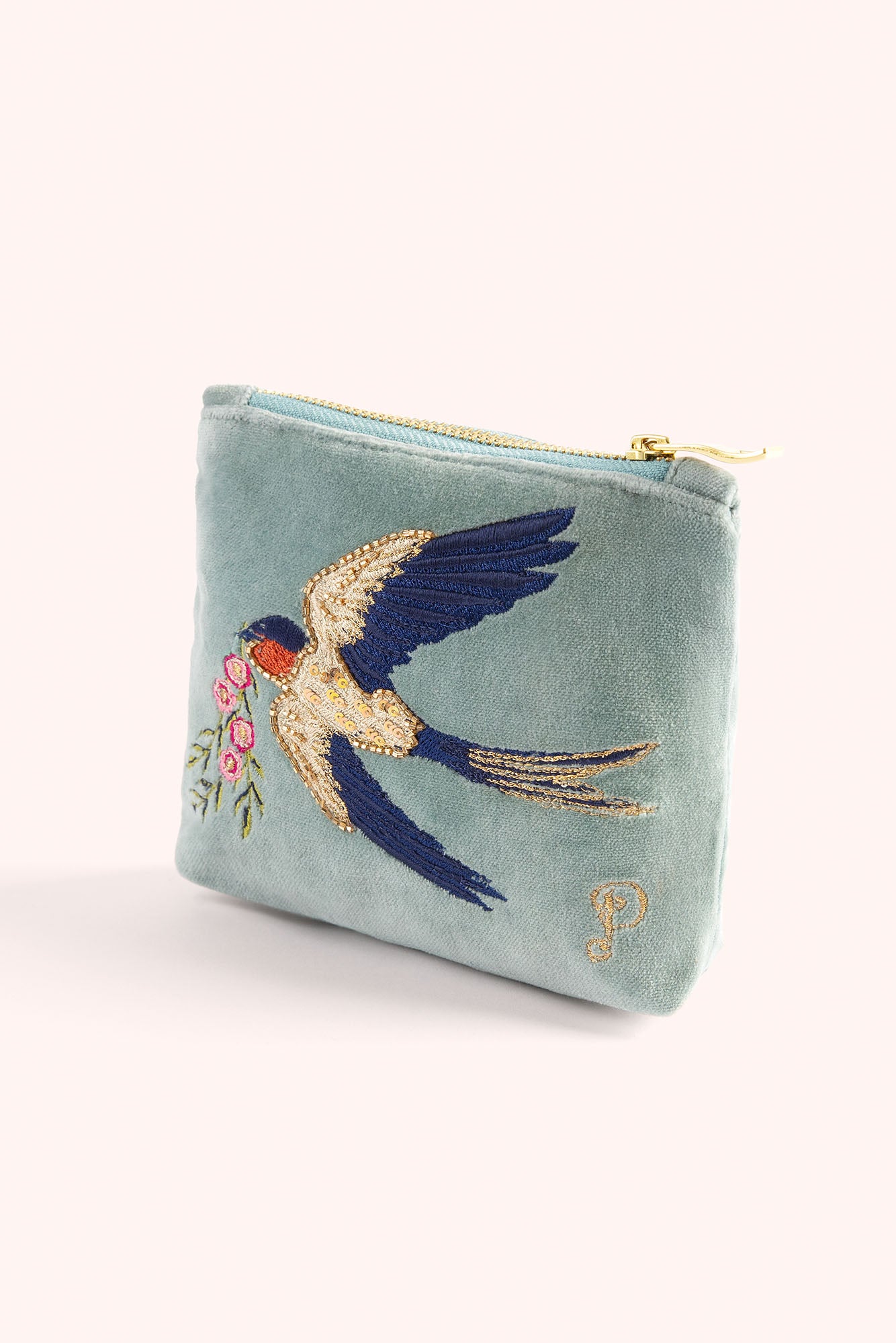 Powder Collection - Swooping Swallows Mini Pouch