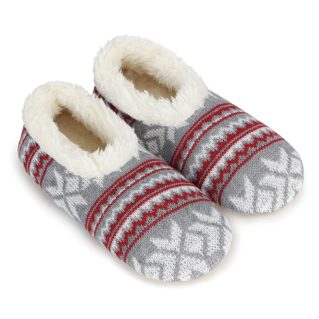 Snoozies - Nordic Knit - Grey