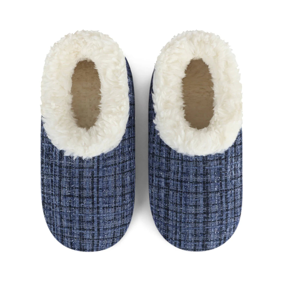 Snoozies - Sparkle Tweed - Dard Blue