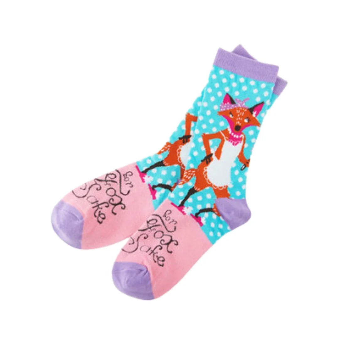 Women's Crew Socks - For Fox Sake