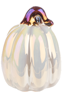Garden - Iridescent Pumpkin Figurine - Assorted Varieties