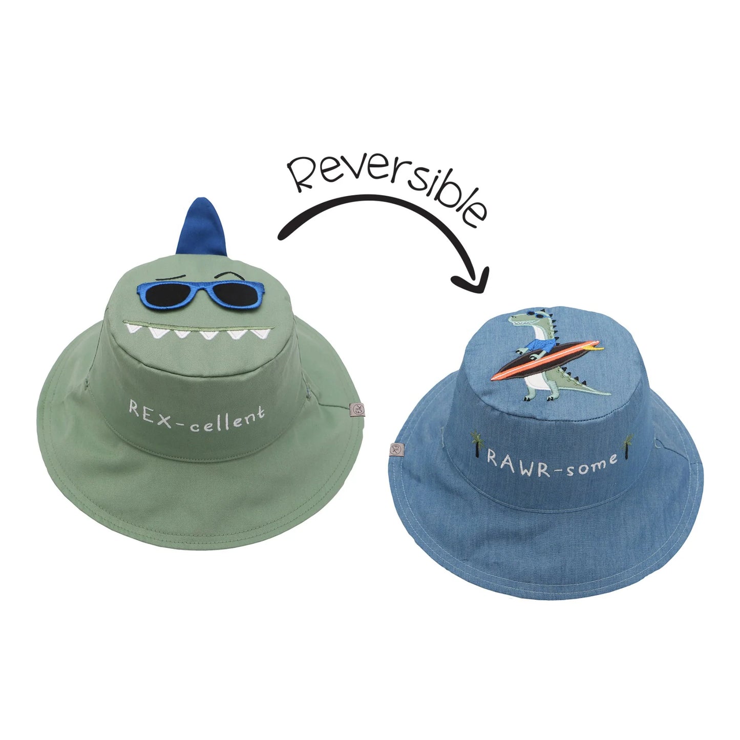 Baby - Rex-Cellent - Flap Jack Kids - Reversible Hat
