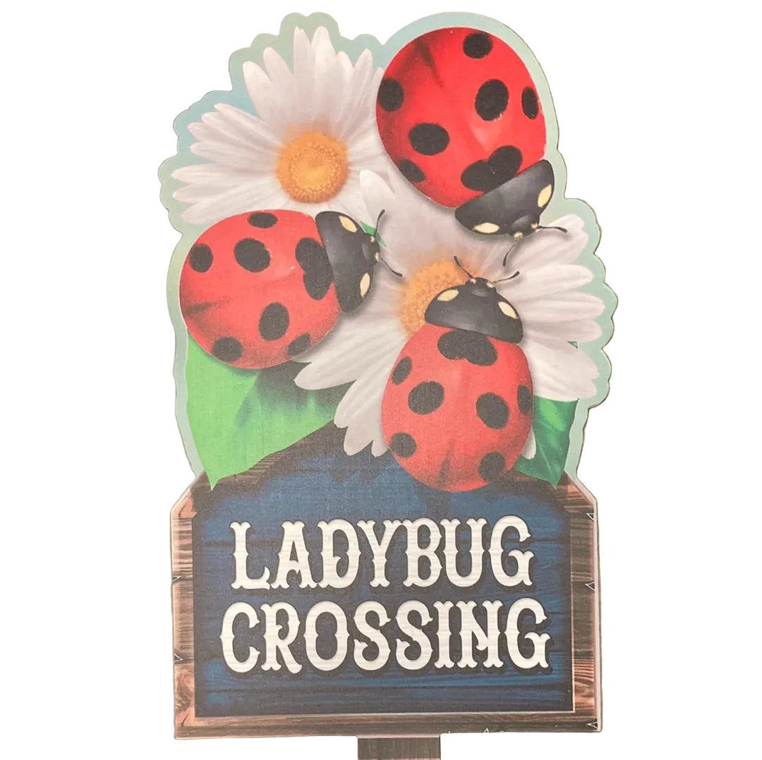 Garden - Ladybug Crossing Stake