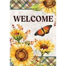Garden - Garden Flag - Autumn Butterfly