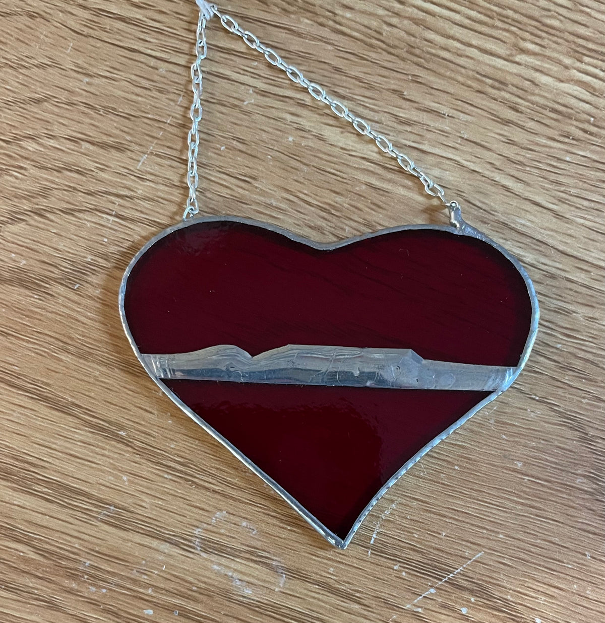 Kim Ready Custom Stained Glass - Sleeping Giant Heart
