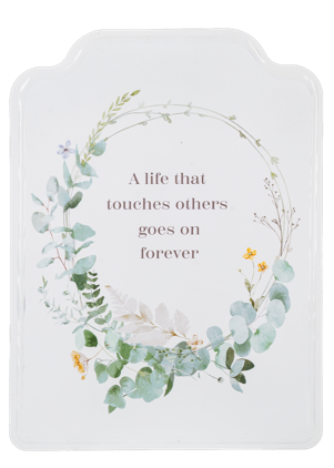 Sympathy - Bereavement Plaque - A Life That Touches.../In Memory of a Life...