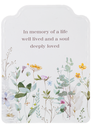 Sympathy - Bereavement Plaque - A Life That Touches.../In Memory of a Life...