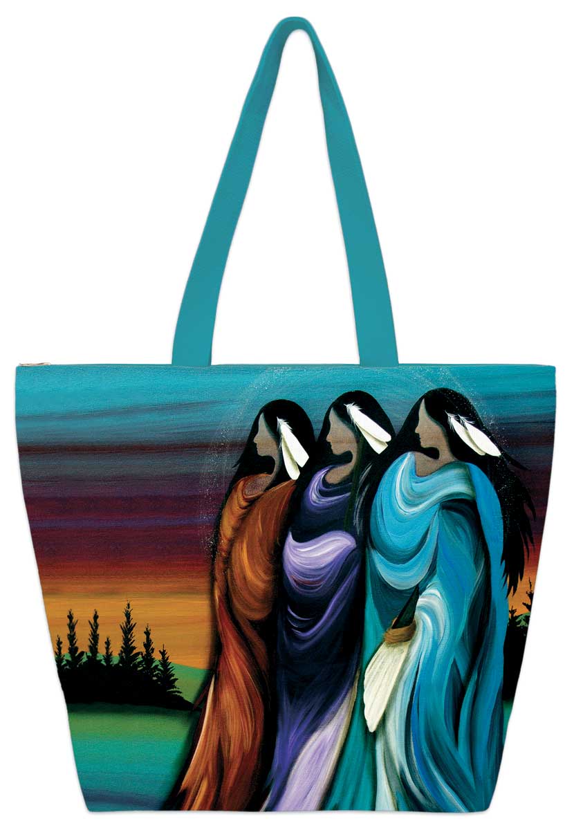 Indigenous Collection Tote Bag - Betty Albert - Three Sisters