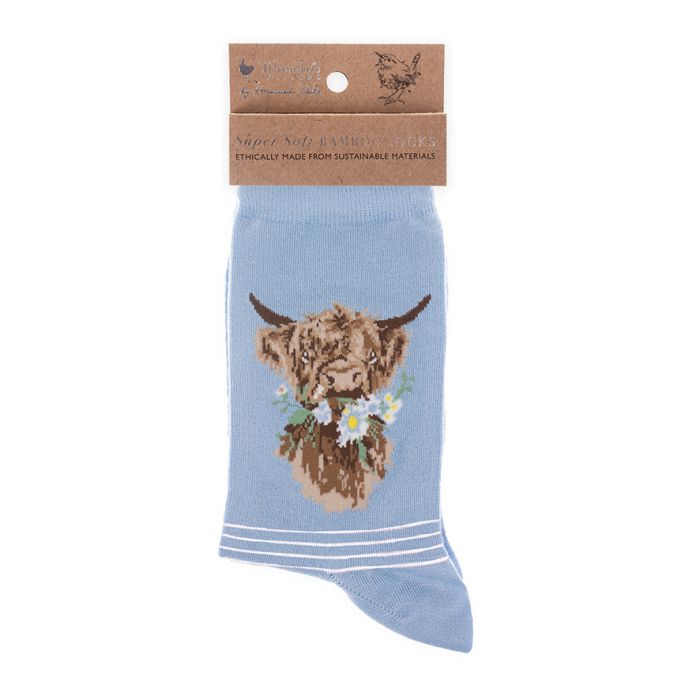 Wrendale Designs - Women's Socks - Daisy Coo