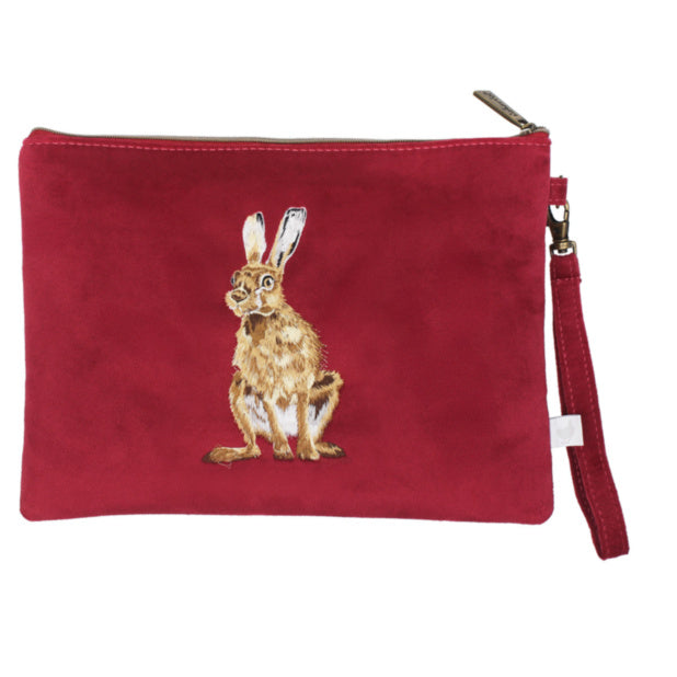 Wrendale Designs - 'Golden Hour' Hare Embroidered Make Up Bag