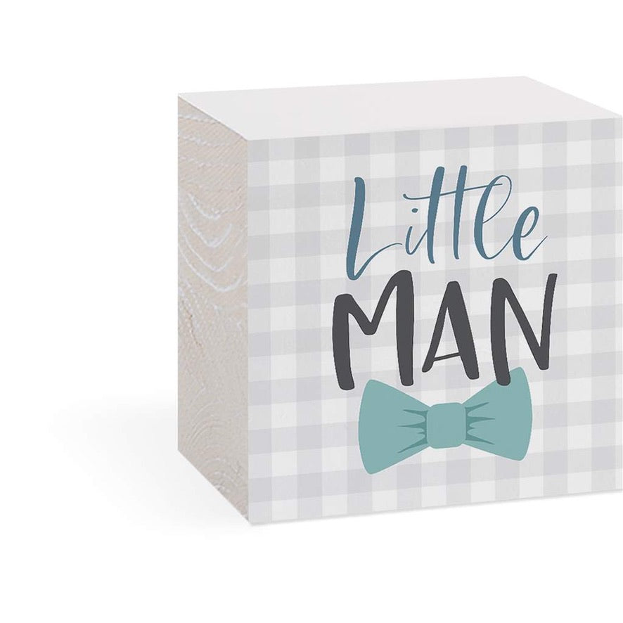 Sign - Wood Block - Little Man