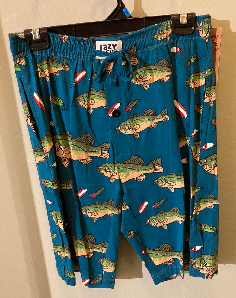 Unisex Adult PJ Shorts - Lazy One - Bass