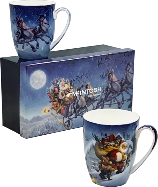 McIntosh China - Santa Claus - Mug pair