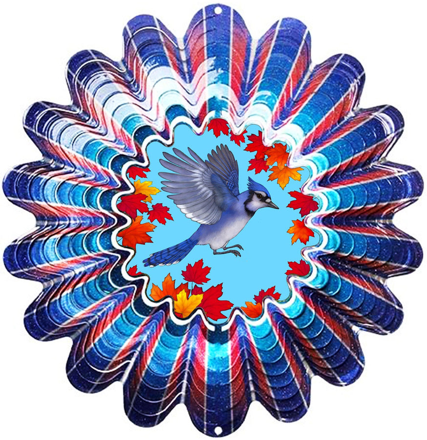 Garden - Wind Spinner - Animated Blue Jay