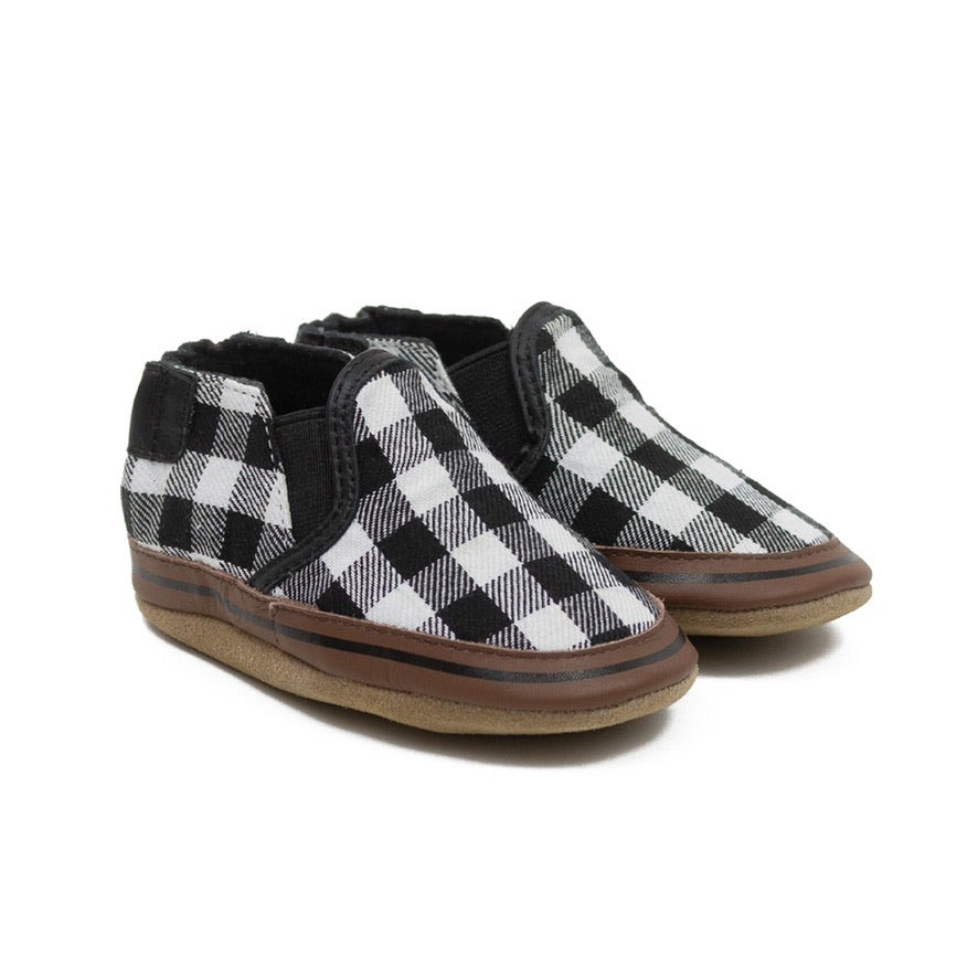 Baby - Robeez - Black Plaid