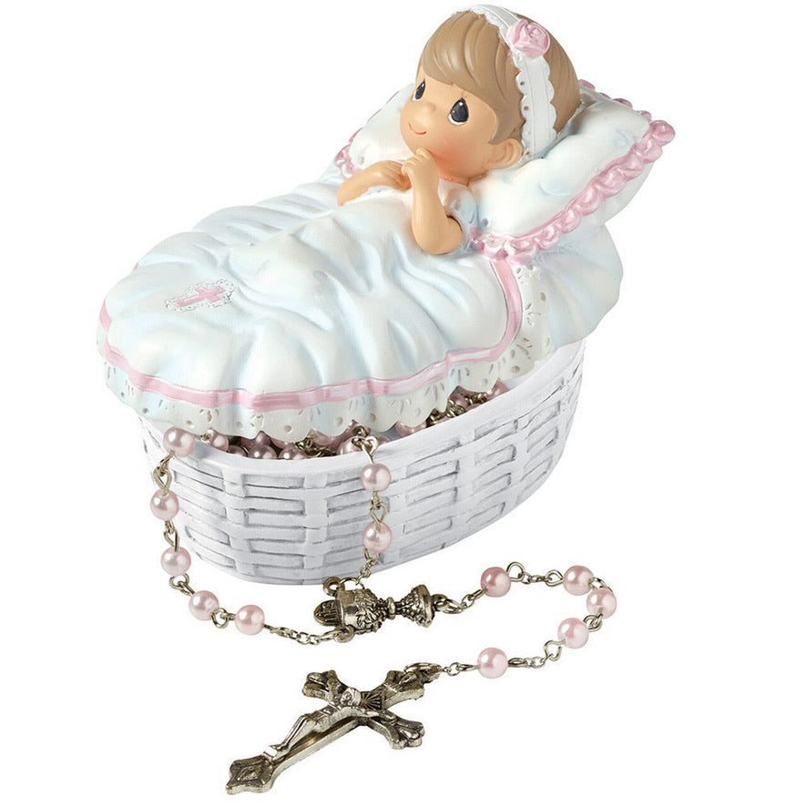 Baby Girl/Boy Rosary Box With Rosary