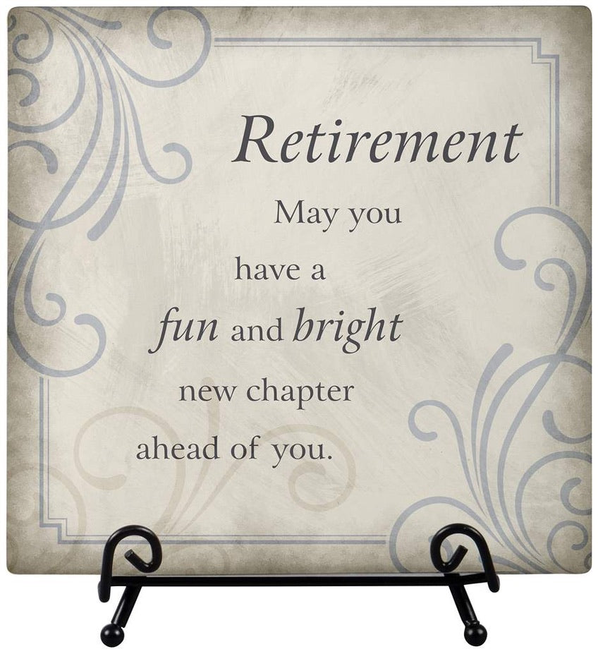 Retirement - Plaque with Easel