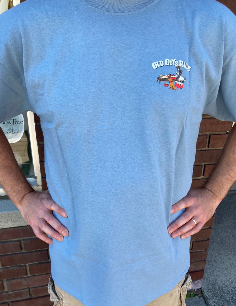 Old Guys Rule - Happy Camper - Light Blue