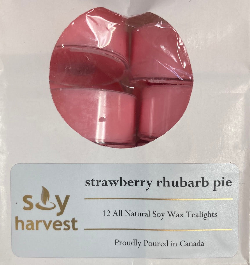 Soy Harvest Candles - Strawberry Rhubarb Pie - Tea Lights